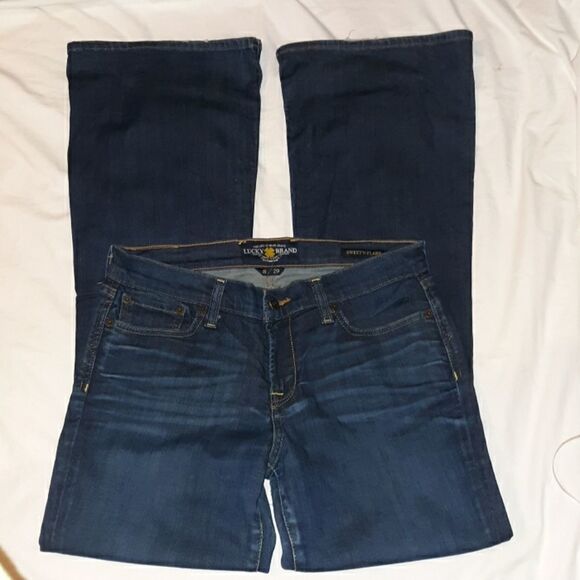Lucky BrandĀ Sweet 'n Flareā Jeansā8/29 Repaired - Picture 4 of 8